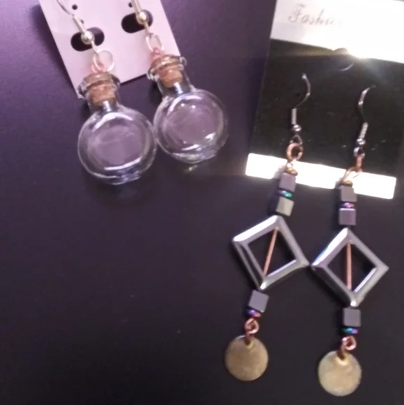 3 Pair Long Boho Style Earrings - Picture 2 of 3